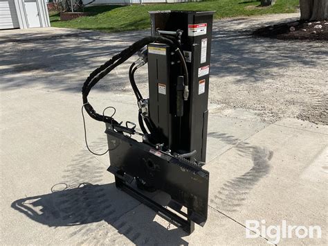 3 point post pounder converted to skid steer|post pounder attachment for bobcat.